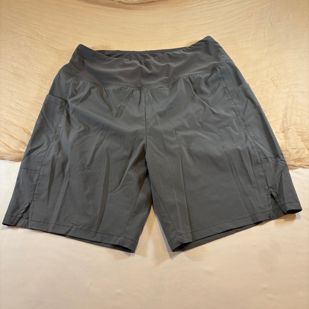 baleaf Womens Gray Tummy Control High Waisted Bike Shorts Size L‎